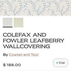Colefax and Fowler Leafberry Wallpaper